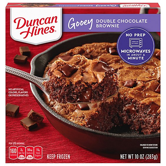 Duncan Hines Gooey Brownie Double Chocolate - 10 Oz