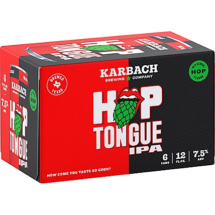 Karbach Hop Tongue IPA Craft Beer Cans - 6-12 Fl. Oz. - Image 1