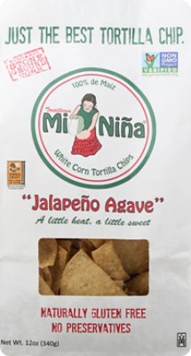 Tortilleria Mi Nina Tortilla Chips White Corn Jalapeno Agave - 12 Oz - Image 2