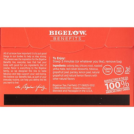 Bigelow Benefits Oolong Tea Citrus 18 Count - 1.06 Oz - Image 3
