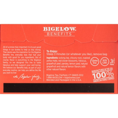 Bigelow Benefits Oolong Tea Citrus 18 Count - 1.06 Oz - Image 4