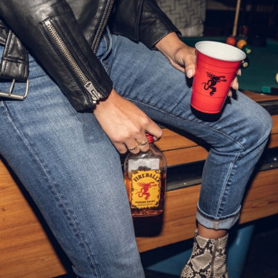 Fireball Hot Cinnamon Blended Whiskey 66 Proof Candy Cane Bottles - 10-50 Ml - Image 3