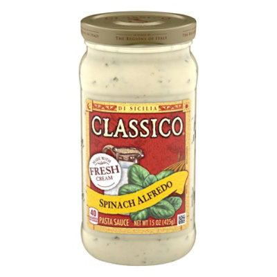 Classico Pasta Sauce Spinach Alfredo - 15 Oz