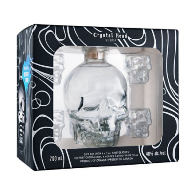Crystal Head Shot Glass Pack - 750 Ml - albertsons