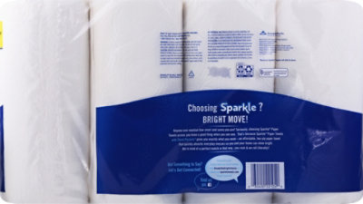 Sparkle Paper Towels Pick A Size Double Rolls 2 Ply Sheets Modern White - 8 Roll - Image 4