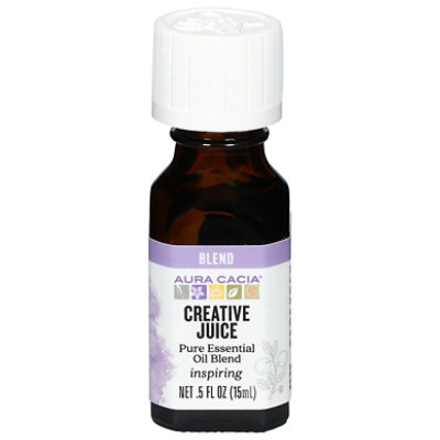 AURA CACIA CREATIVE JUICE ESSENTIAL OIL 0.5 FL. OZ.