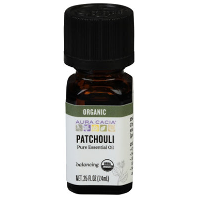 Aura Cacia Essential Oil Organic Patchouli - 0.25 Fl. Oz. - Image 1