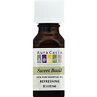 Aura Cacia Essential Oil Pure Refreshing Sweet Basil - 0.5 Fl. Oz. - Image 2