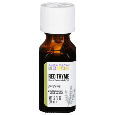 Aura Cacia Essential Oil Pure Purifying Red Thyme - 0.5 Fl. Oz. - Image 2