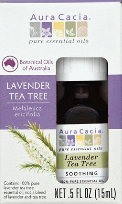 Aura Cacia Essential Oil Pure Soothing Lavender Tea Tree - 0.5 Fl. Oz. - Image 2