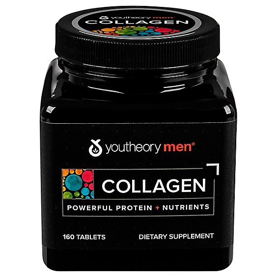 Youtheory Mens Collagen Tablets Advanced Formula - 160 Count