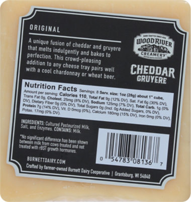 Wood River Creamery Alpine Style Cheddar Original - 8 Oz - Image 6