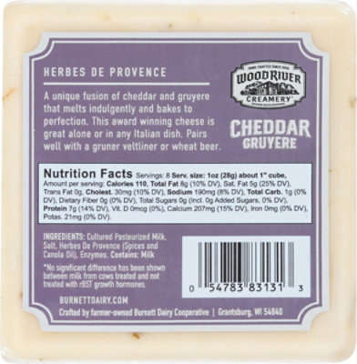 Wood River Creamery Herbes De Provence Cheddar - 8 Oz - Image 6