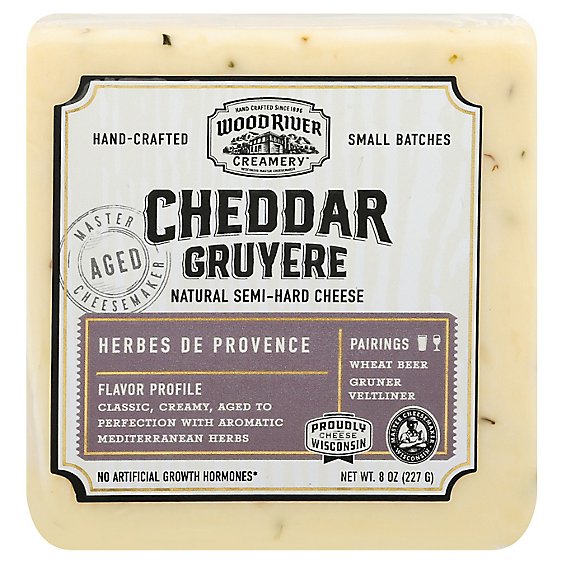 Wood River Creamery Herbes De Provence Cheddar - 8 Oz