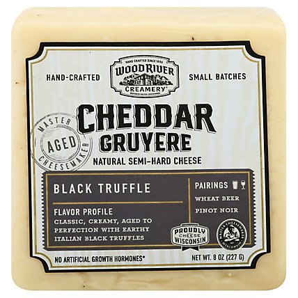 Wood River Creamery Black Truffle Cheddar - 8 Oz - Image 3