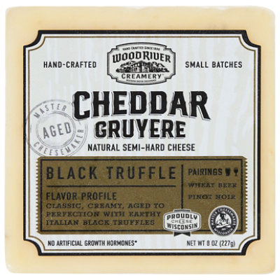 Wood River Creamery Black Truffle Cheddar - 8 Oz - Image 3