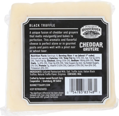 Wood River Creamery Black Truffle Cheddar - 8 Oz - Image 6