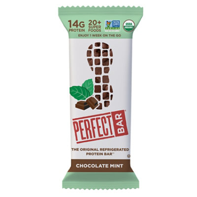 Perfect Bar Gluten-Free Chocolate Mint Peanut Butter Refrigerated Protein Bar - 2.3 Oz