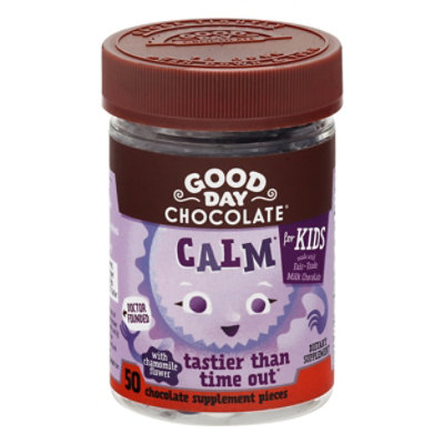 Good Day Chocolate Supplement Pieces Calm For Kids - 50 Count