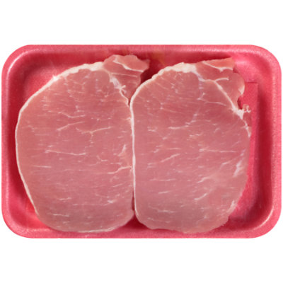 Pork Loin Center Cut Chops Boneless Thin Cut - 1 Lbs - Image 1