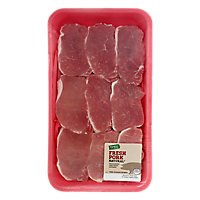 Pork Loin Center Cut Chops Boneless Value Pack - 2.25 Lbs - Image 1