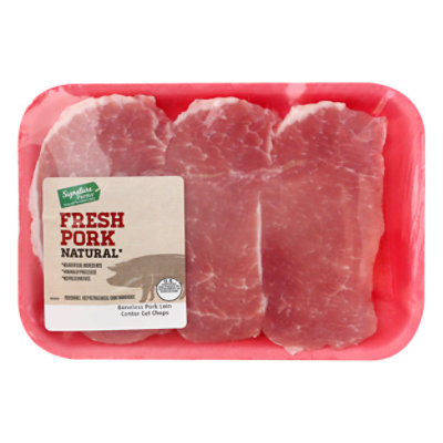 Pork Loin Center Cut Chops Boneless 1 Lbs Vons 5810