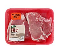 Pork Loin Center Cut Chops Bone In Thick Cut - 1.5 Lbs
