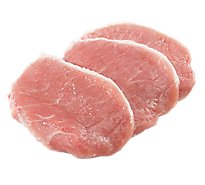 Pork Loin Sirloin Chops Boneless Thin - 1.25 Lbs
