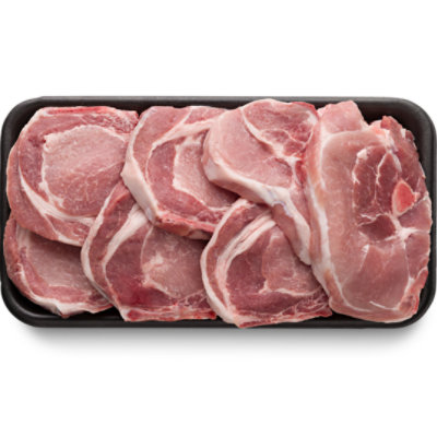 Pork Loin Assorted Chops Bone In Value Pack - 4.00 Lbs - Image 1