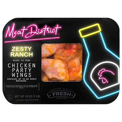 Meat District Zesty Ranch Chicken Party Wings - Lb - Image 3
