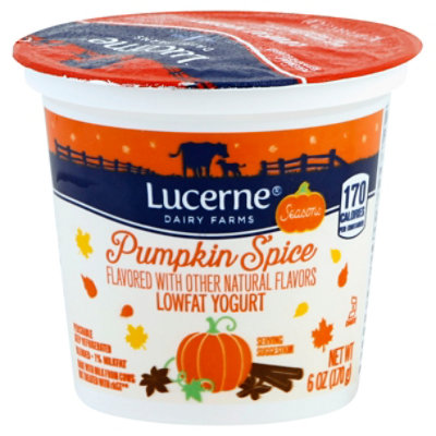 Lucerne Season Yogurt Pumpkin Spic Lowfat - 6 Oz