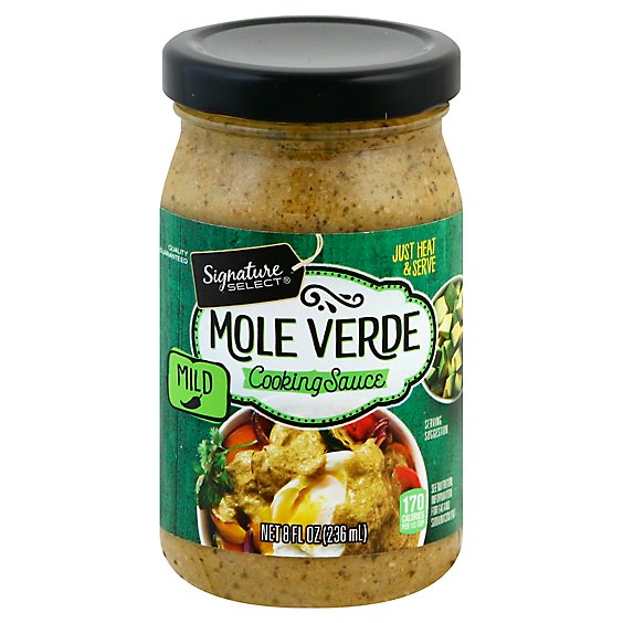 Signature Select Cooking Sauce Mole Verde - 8 Fl. Oz.