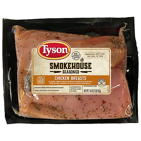 Smokehouse Seasoned Chicken Breast Boneless Skinless - 16 Oz