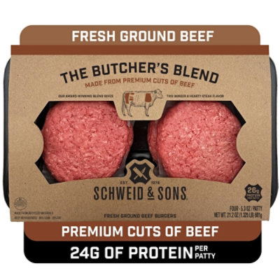 Schweid And Sons Butchers Blend Ultra Premium Hamburger - 1.325 Lb - Image 2