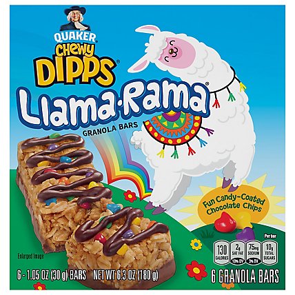 Quaker Chewy Dipps Llama-Rama Chocolate Chip - 6.3 Oz - Image 1
