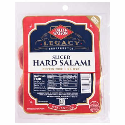 Dietz & Watson Salami Hard - 6 Oz - Image 1