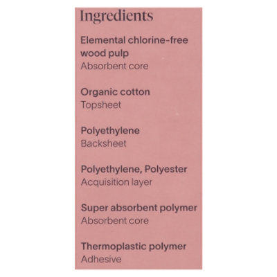 Cora Liners Organic Cotton Ultra Thin Light Absorbency Regular - 40 Count - Image 4