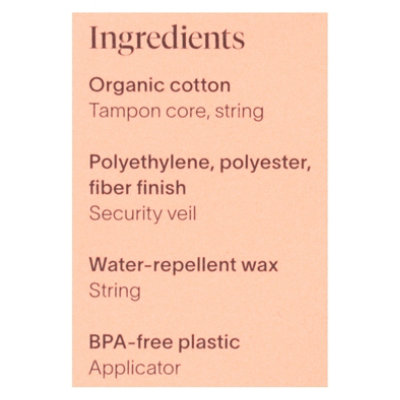 Cora Tampons Premium Organic Cotton With Compact Applicators Super - 16 Count - Image 4