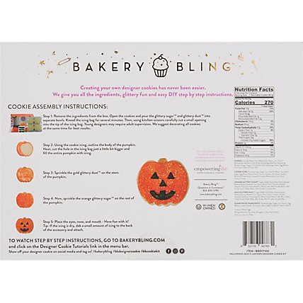 Bakery Bling Halloween Jack O Lantern Designer Cookie Kit - 14.72 Oz - Image 5