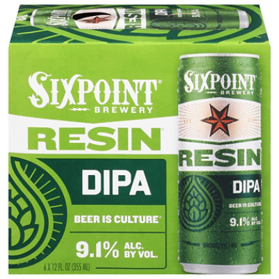 Sixpoint Resin beer IIPA Cans - 6-12 Fl. Oz. - Image 3