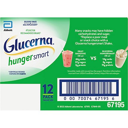 Glucerna Hunger Smart Diabetes Nutritional Shake Ready To Drink Homemade Vanilla - 12-10 Fl. Oz. - Image 6
