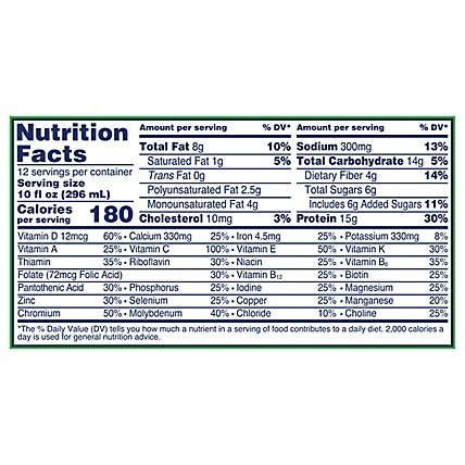 Glucerna Hunger Smart Diabetes Nutritional Shake Ready To Drink Homemade Vanilla - 12-10 Fl. Oz. - Image 4