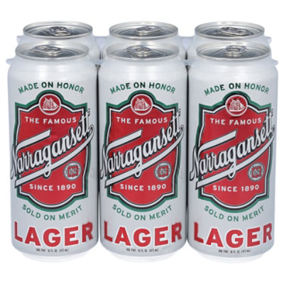 Narragansett Beer Lager Cans - 6-16 Fl. Oz. - Image 3