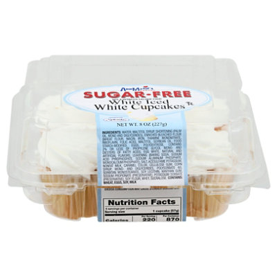 Ann Maries Sugar Free White Iced White Cupcakes - 8 Oz - Image 3