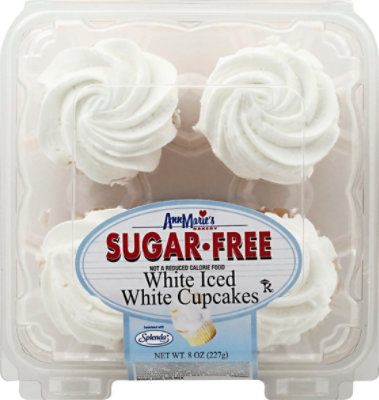 Ann Maries Sugar Free White Iced White Cupcakes - 8 Oz - Image 2