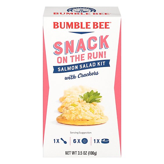 Bumble Bee Snack On The Run Salad Salmon With Crackers - 3.5 Oz