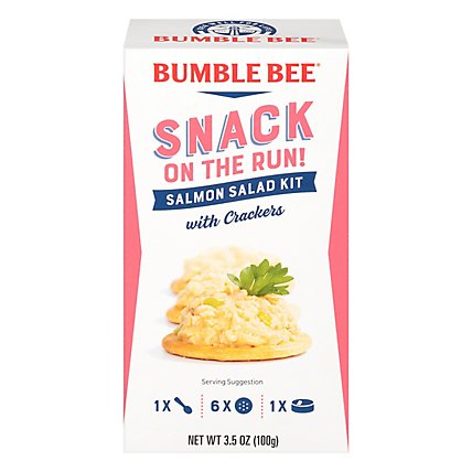 Bumble Bee Snack On The Run Salad Salmon With Crackers - 3.5 Oz - Image 1