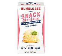 Bumble Bee Snack On The Run Salad Salmon With Crackers - 3.5 Oz