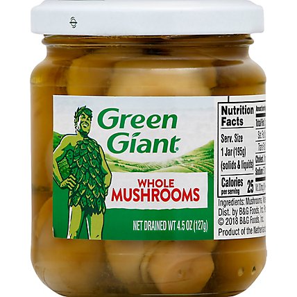 Green Giant Mushrooms Whole - 4.5 Oz - Image 2
