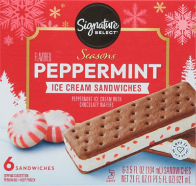 Signature SELECT Ice Cream Sandwich Peppermint - 6-3.5 Fl. Oz. - Image 6